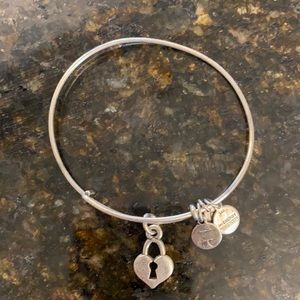Alex and Ani heart lock bracelet